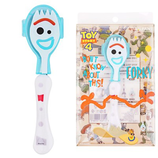【預訂】韓國直送 迪士尼反斗奇兵小叉 (Forky) 不銹鋼多功能匙叉連收納盒