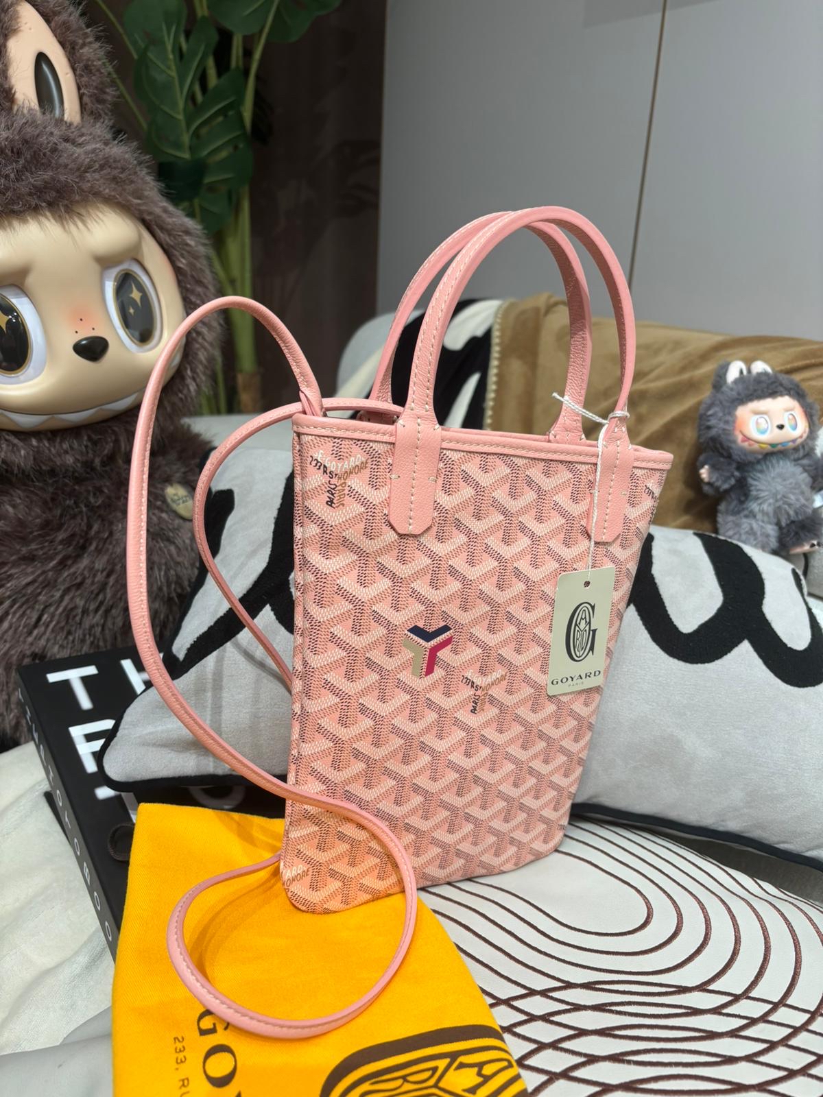 全新 GOYARD POITIERS CLAIRE VOIE 限量版粉灰色 satchel limited edition 100%Authentic ,全新未使用品 ✅tap ✅dust bag