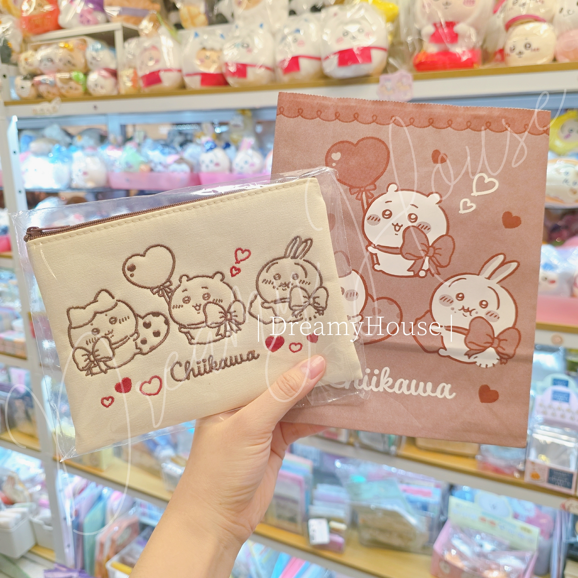 日本 Chiikawa 情人節巧克力禮盒SET (拉鍊袋+紙袋)