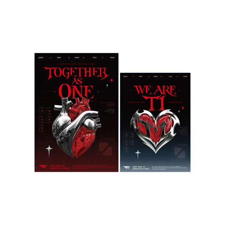 [T1 x ABLY] Heart Poster Set