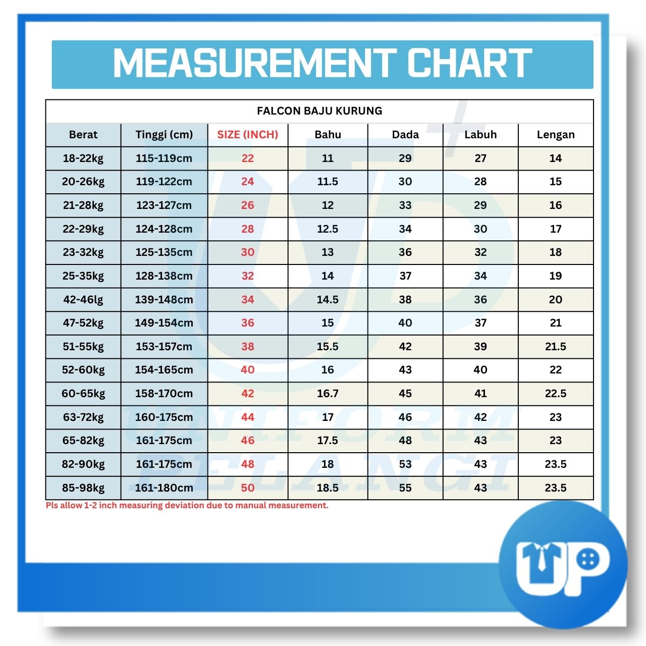 Falcon MRSM Light Peach Baju Kurung Kain Cotton Koshibo Uniform Sekolah Baju Sekolah