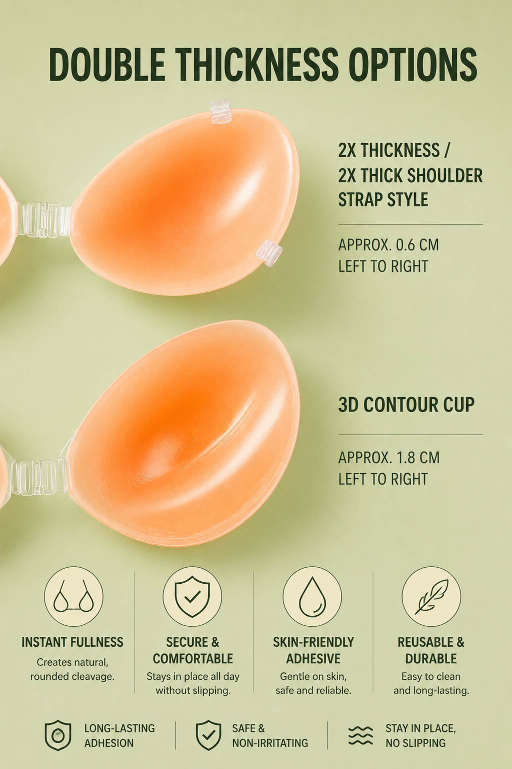 NB002 Invisible Lift Silicone Bra