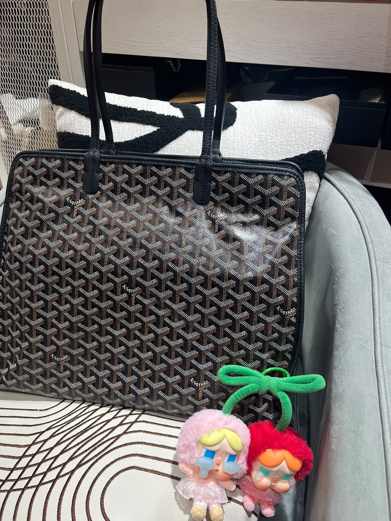 Goyard hardy pm tote bag noir 100%Authentic, 98%new  ✅收據✅pouch ✅塵袋 