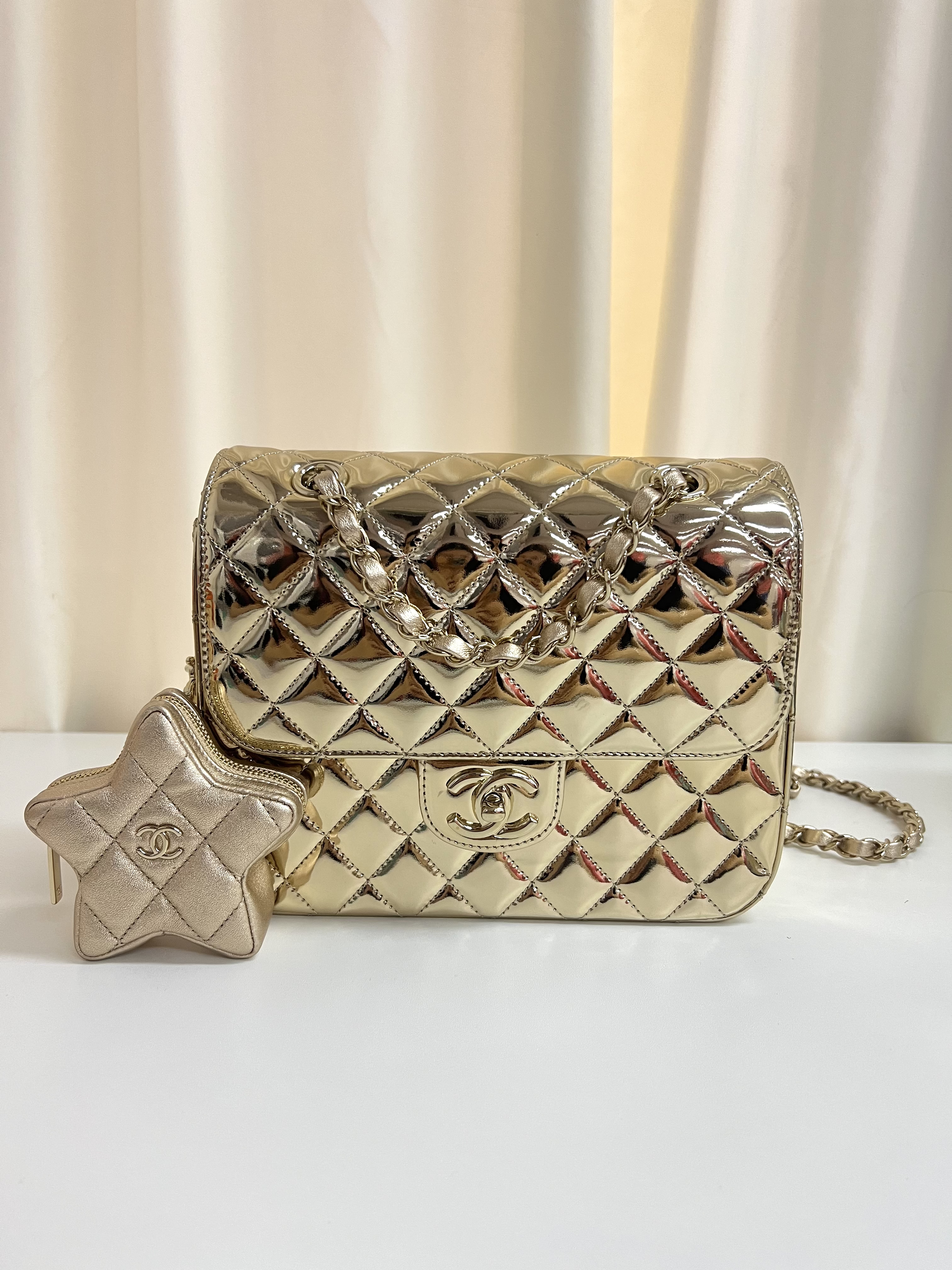 Pre-owned Chanel Hollywood Boulevard Mini Flap with Star Coin Purse/ Product Code: 26013001