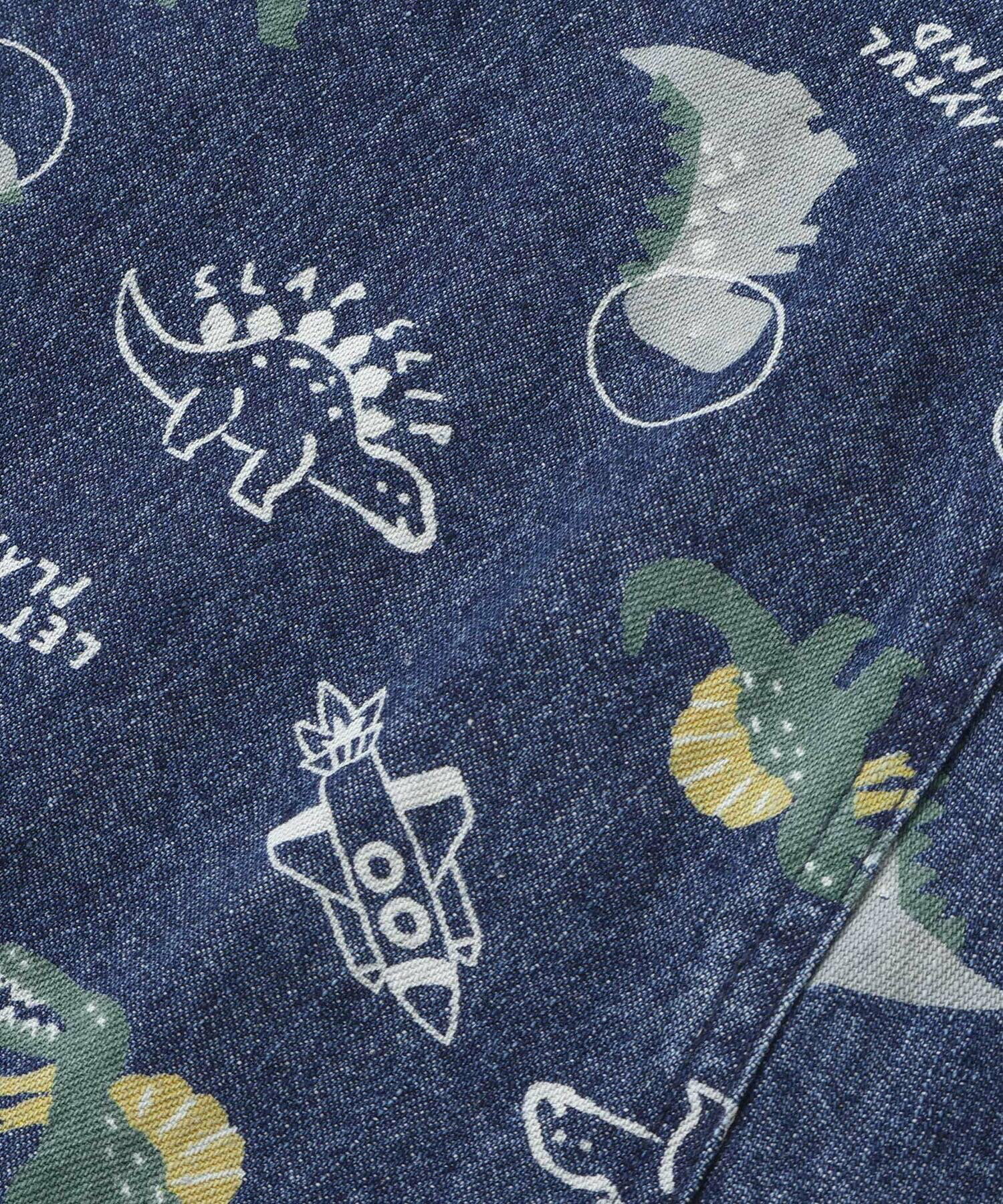 🆕【⭐訂購⭐】🌀 🇯🇵 日本直送🇯🇵 恐龍火箭印花 斜紋牛仔布 工人吊帶褲［2款選］🌀[ELBA-0180][260302]