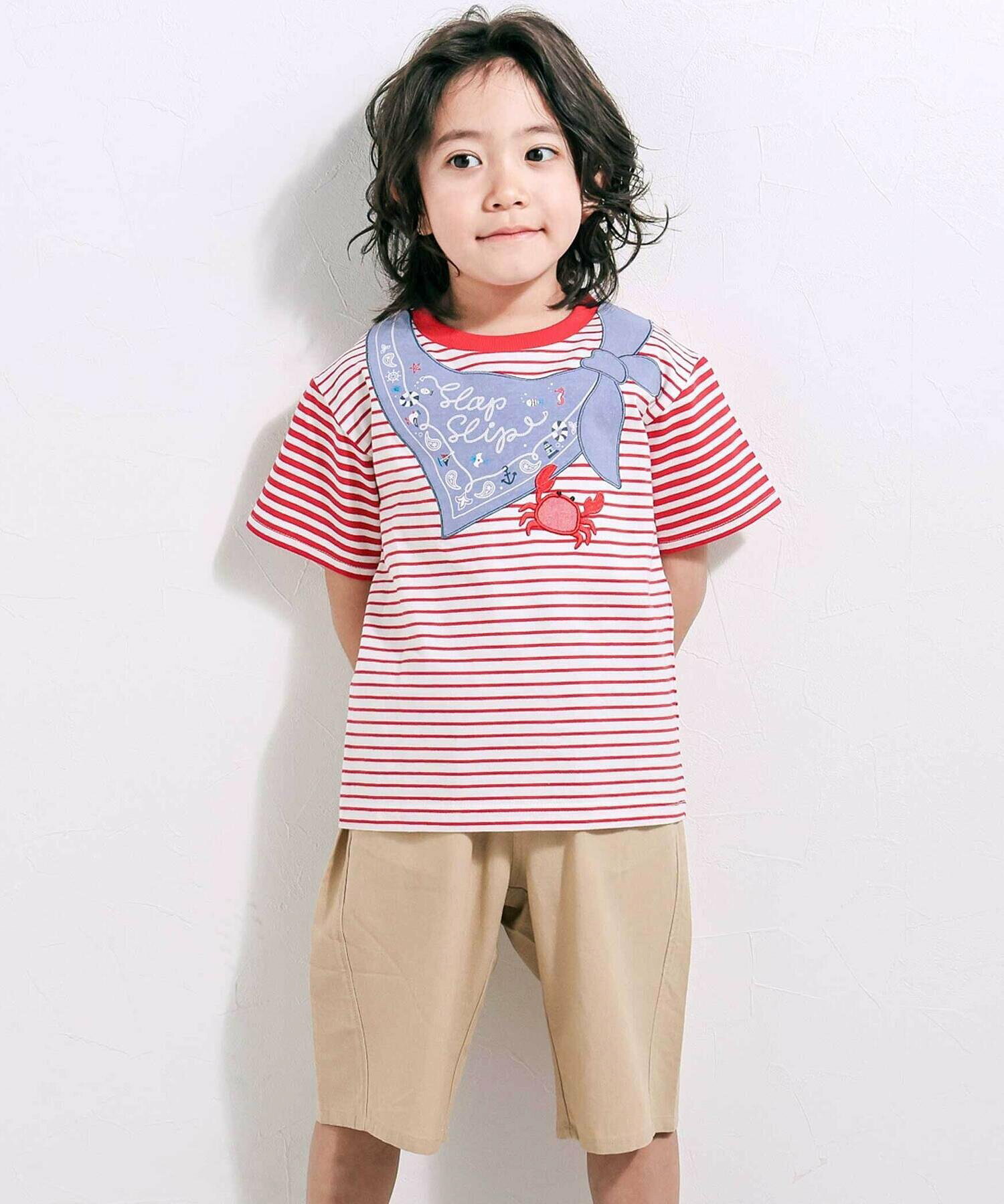 🆕【⭐訂購⭐】🌀 🇯🇵 日本直送 水手領造型 刺繡 橫間 短袖T恤［2款選］🌀 [ELDA-0195][260521]