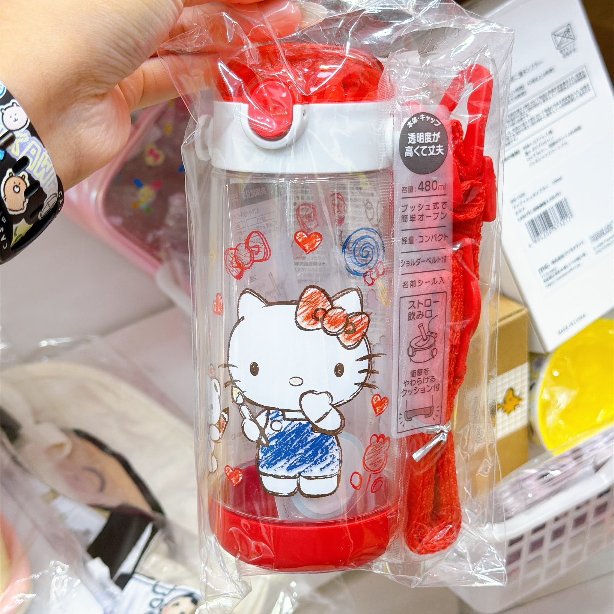 日本版Hello Kitty吸管水壺480毫升