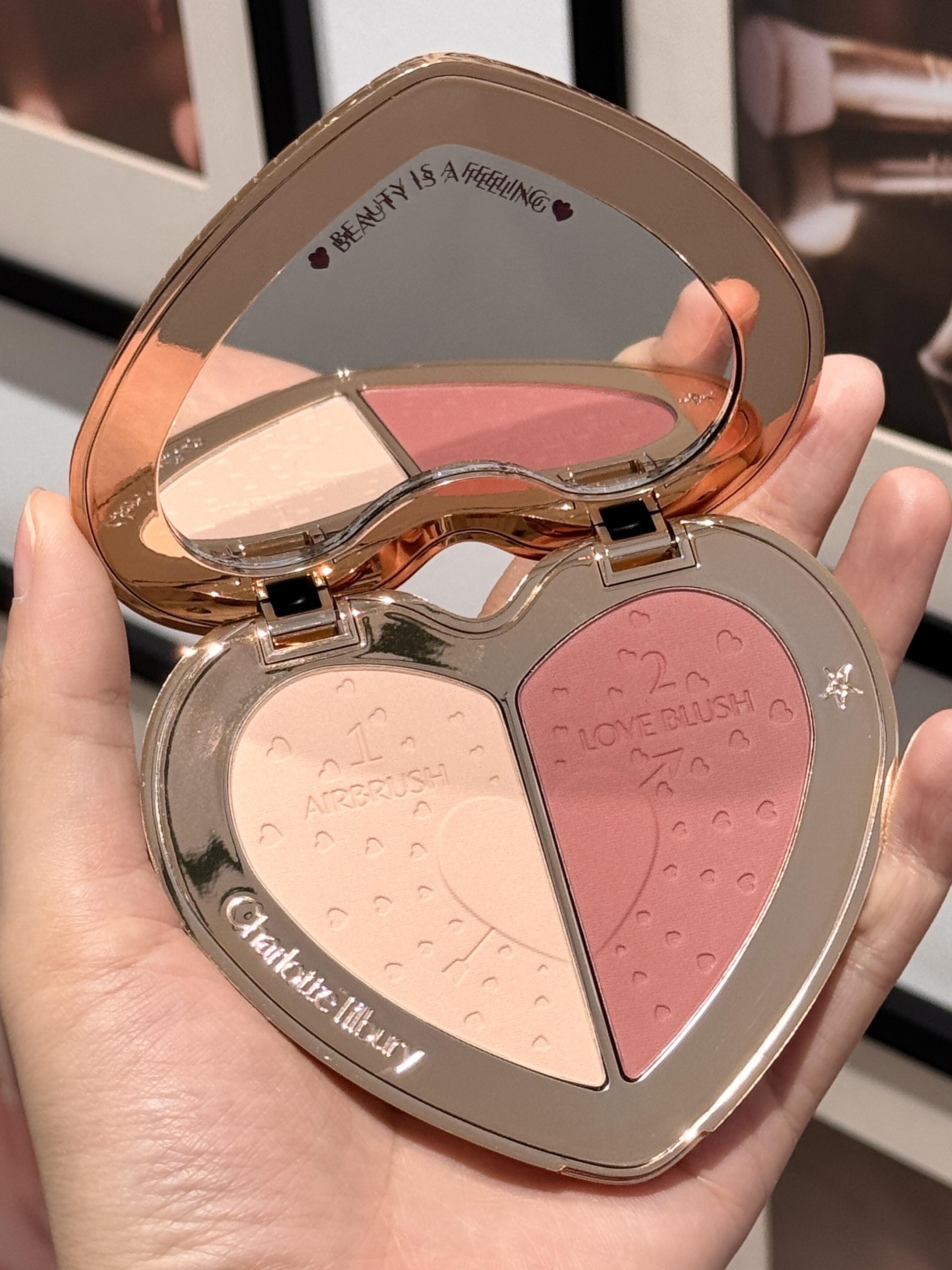 現貨❗️💗絕版限量回歸！Charlotte Tilbury CT 愛心雙色胭脂 腮紅💗PILLOW TALK BEAUTY SOULMATES FACE PALETTE