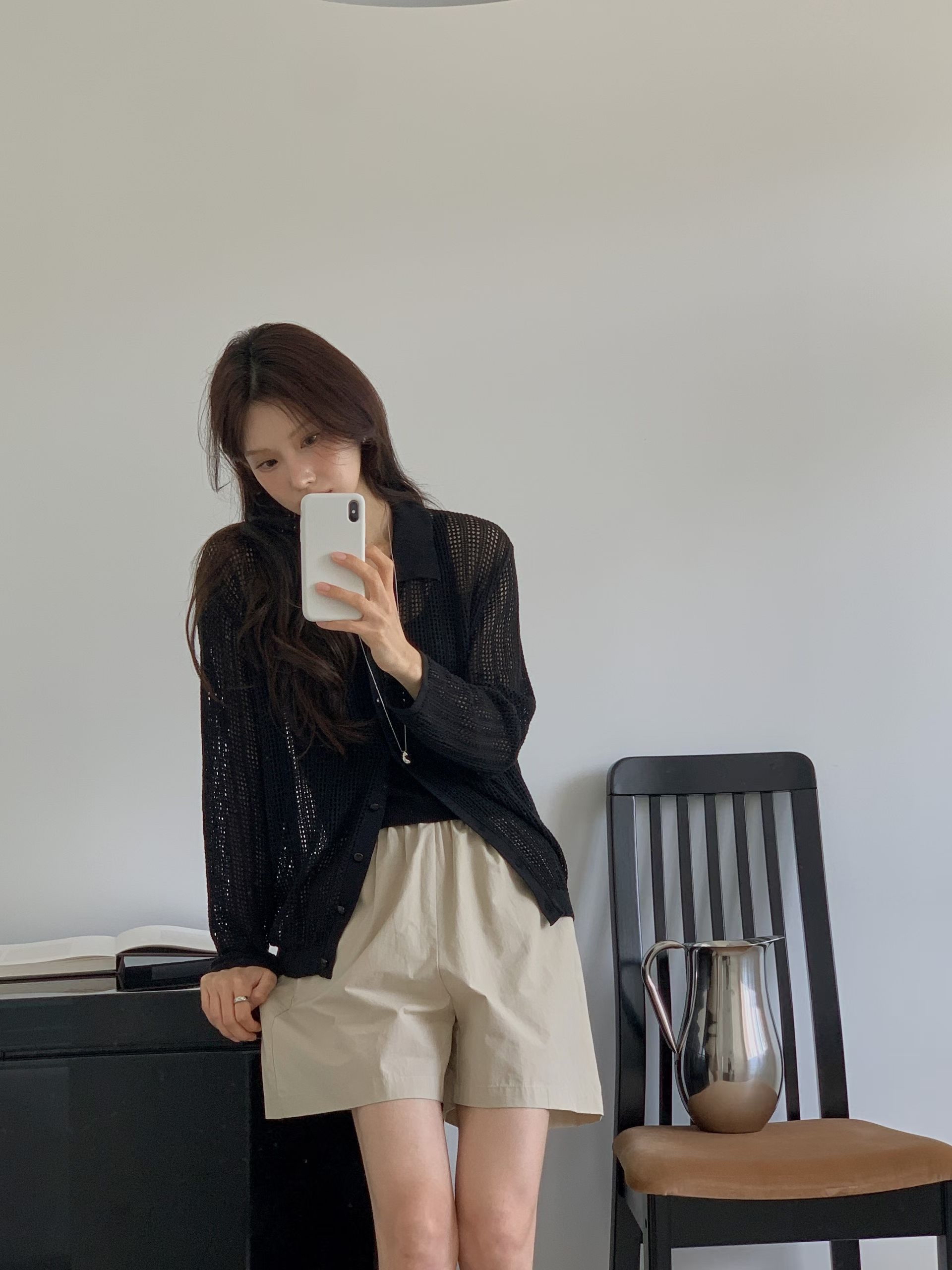 Summer open knitted cardi
