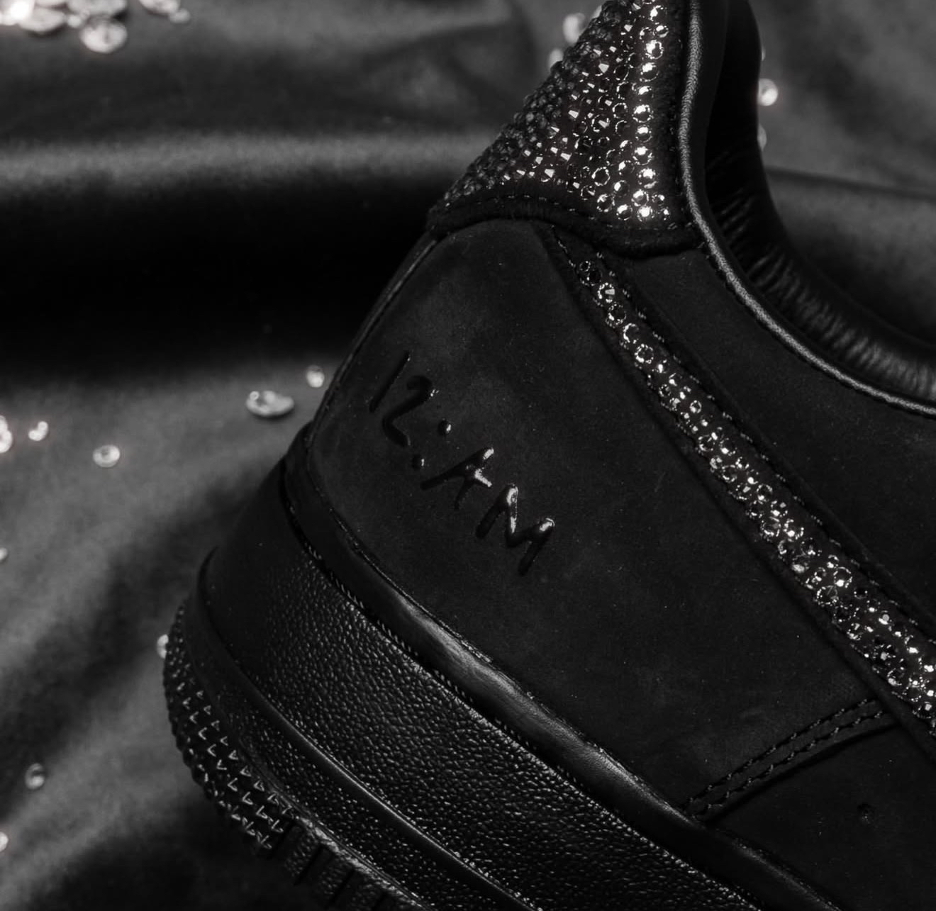 IQ9772-001 Ja Morant x Swarovski x Nike Air Force 1 Low LX Black IQ9772-001