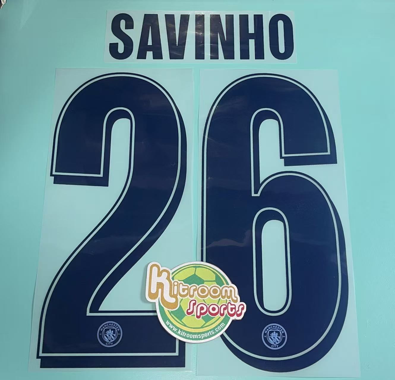 2025-26 Manchester City Home UCL Nameset #26 SAVINHO