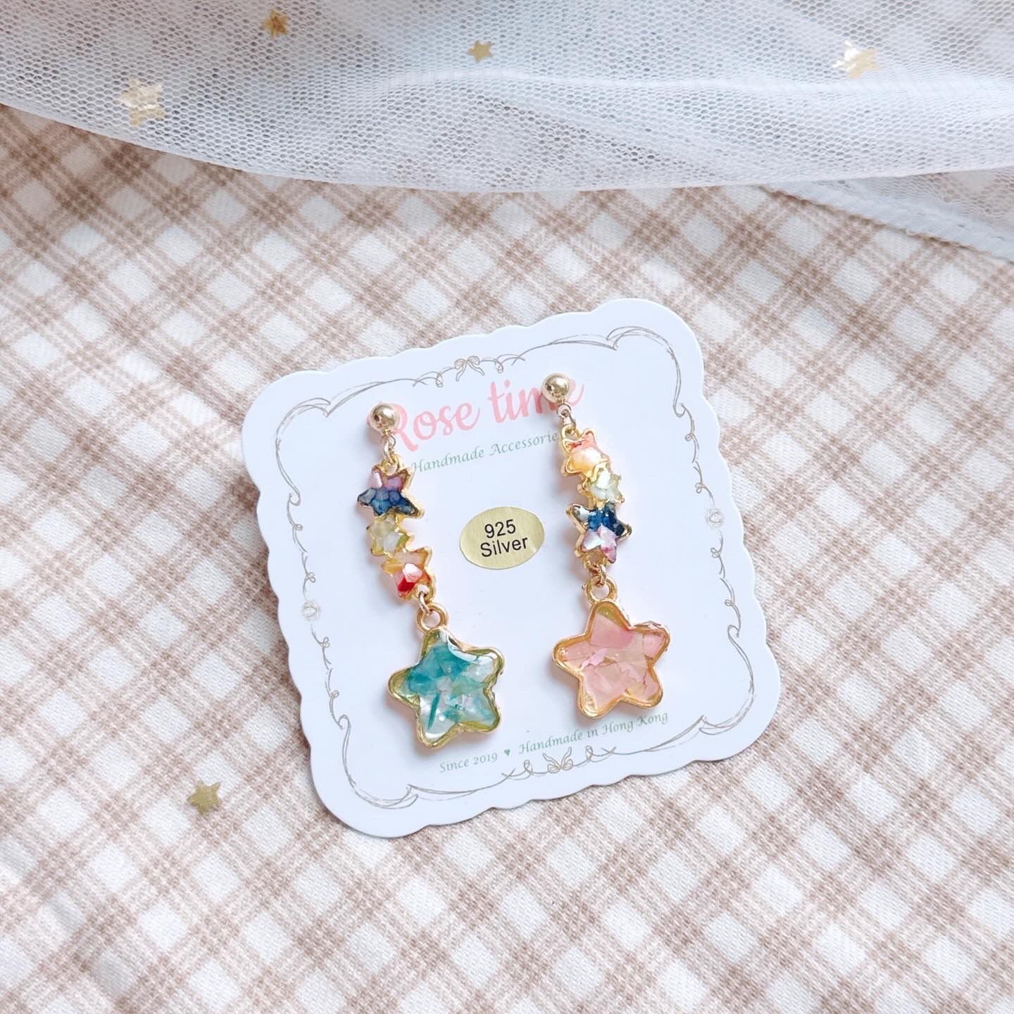 一閃一閃小星星⭐️ 貝殼耳環