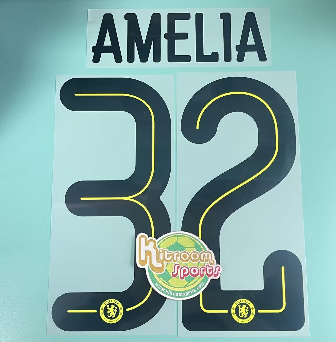 2016-17 Chelsea Home GK UCL Nameset #32 AMELIA