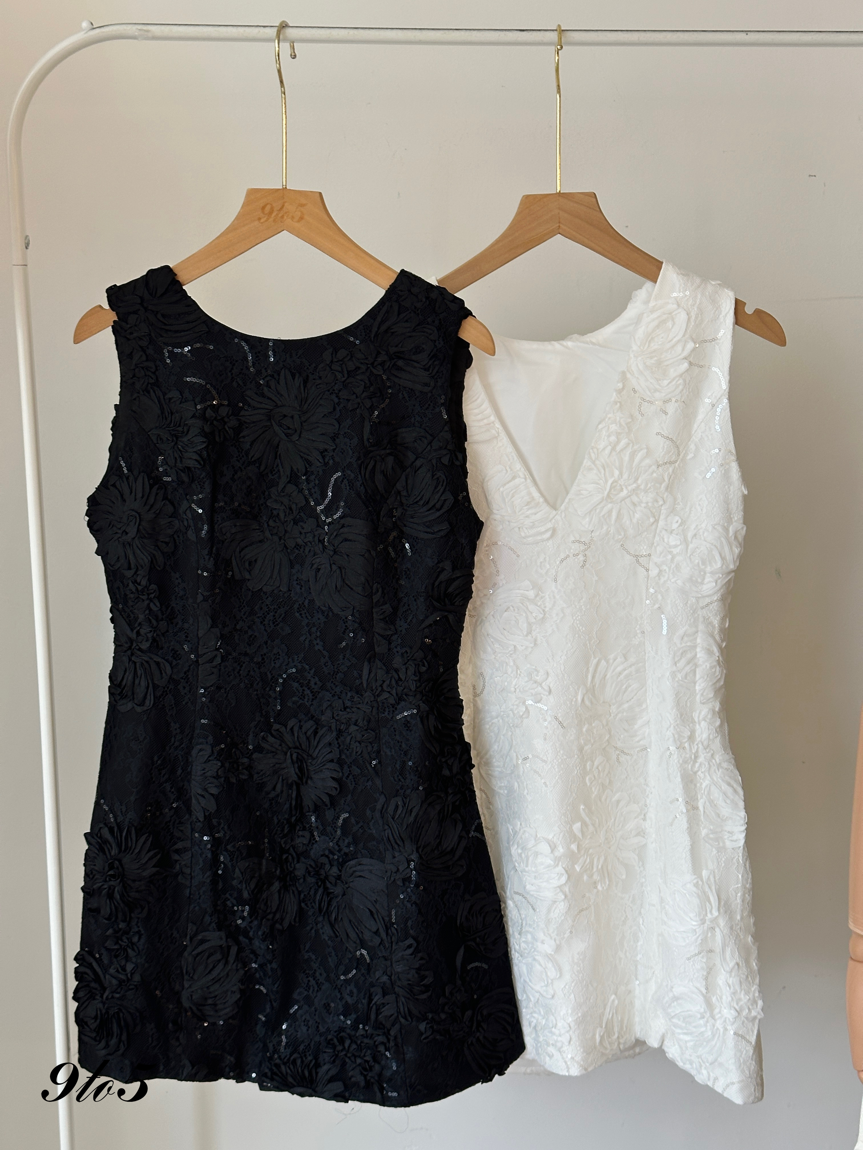 D2315 Sleeveless Floral Dress - 3 Colors