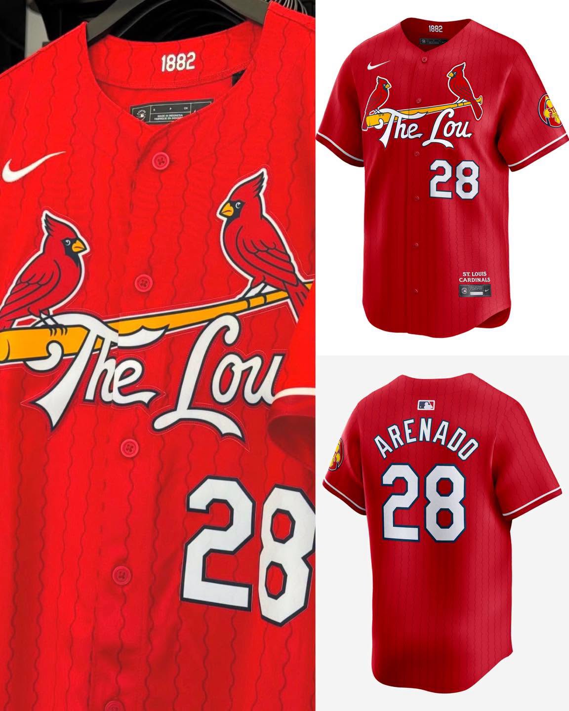 🌟Nike Nolan Arenado St. Louis Cardinals 2024 City Connect Limited Jersey