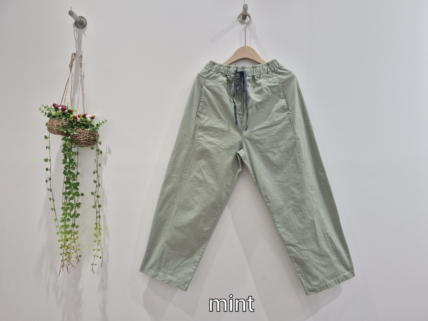 PP OS 間約淡色褲