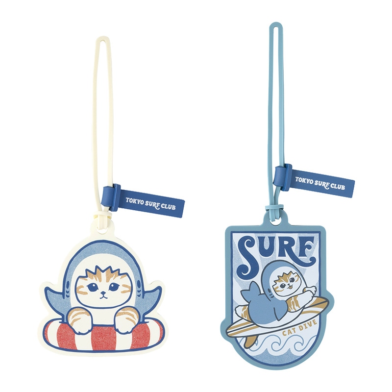 🌸 【預訂】Luggage Tag - Mofusand Board Shark