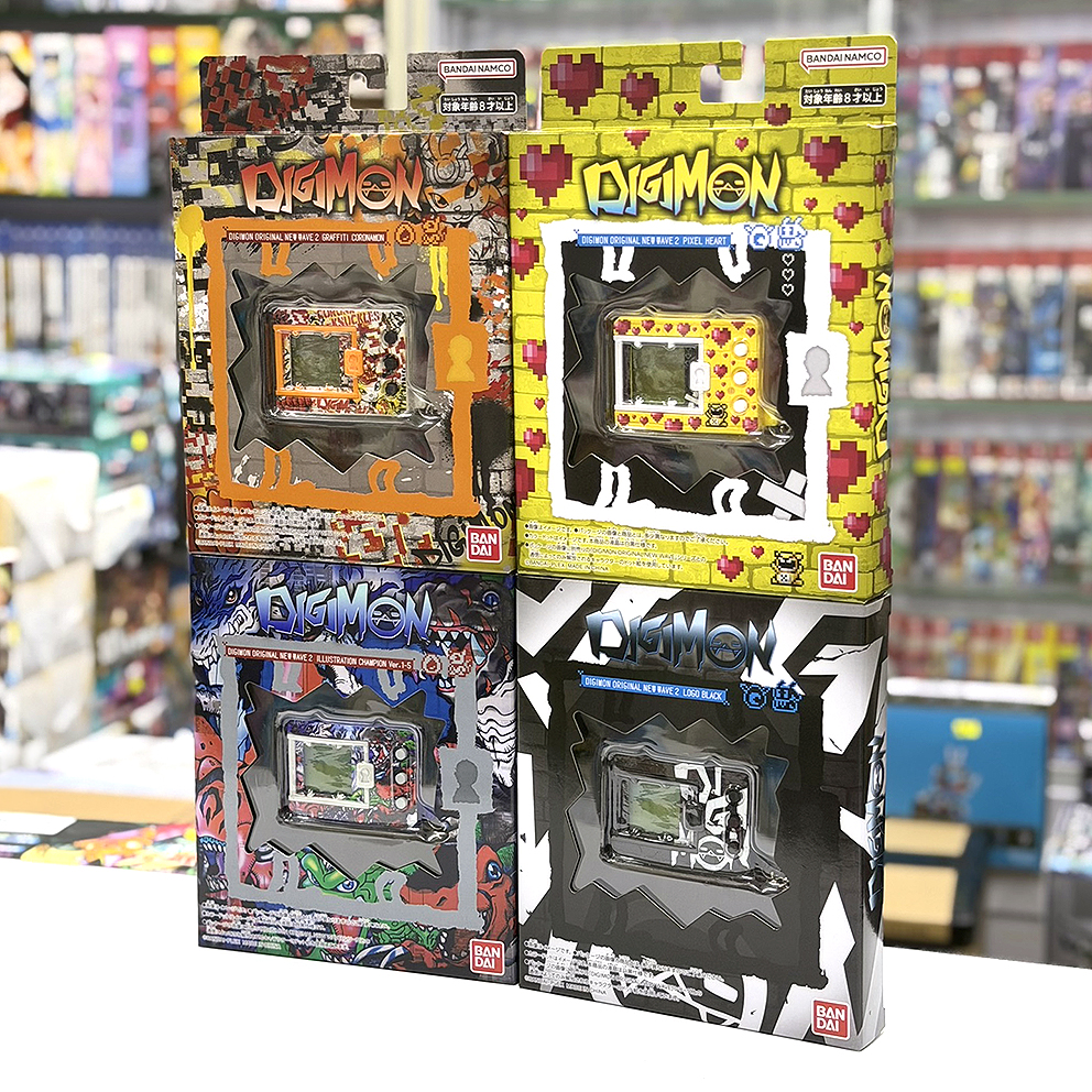(行版) Bandai 數碼暴龍機 Digimon Original New Wave 2 (日冕獸塗鴉 Graffiti Coronamon / 像素之心 Pixel Heart / 插畫冠軍 Ver.1-5 Illustration Champion Ver.1-5 / 黑色標誌 Logo Black) 