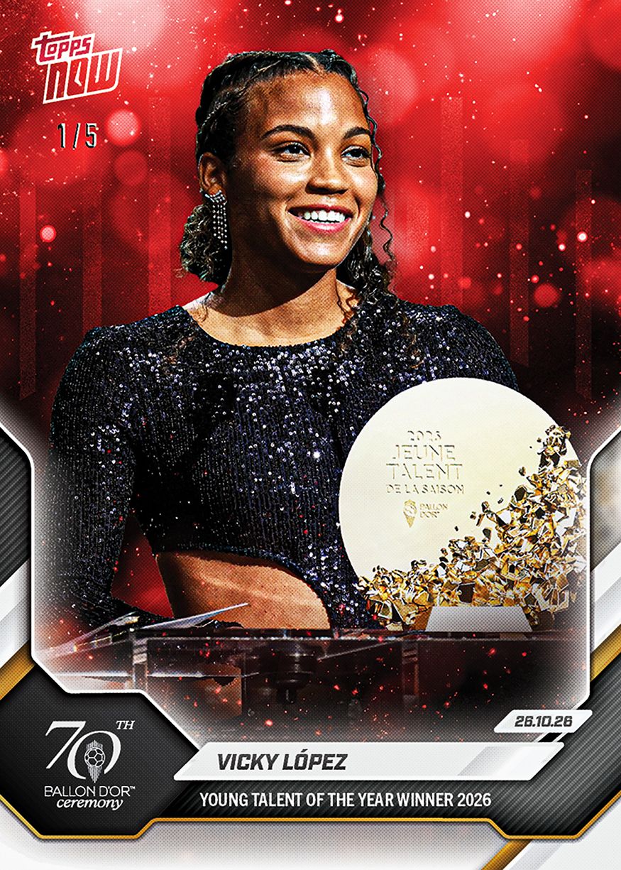 Vicky López - 2026 Ballon d'Or Topps NOW® #3 年度最佳年輕女球員紀念卡【團購】