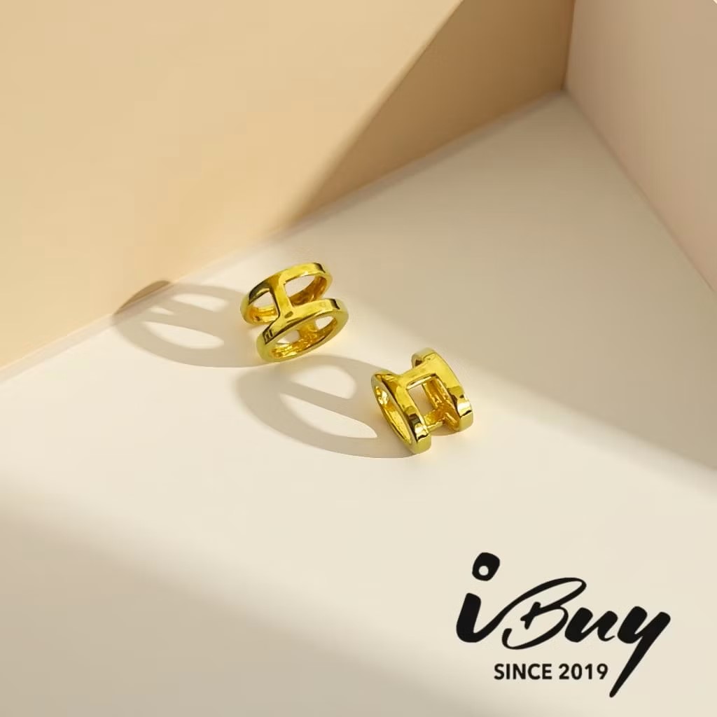 916 GOLD FULL GLOSS MINI H CHARM BEAD 916 金 亮面迷你 H 字母串咀