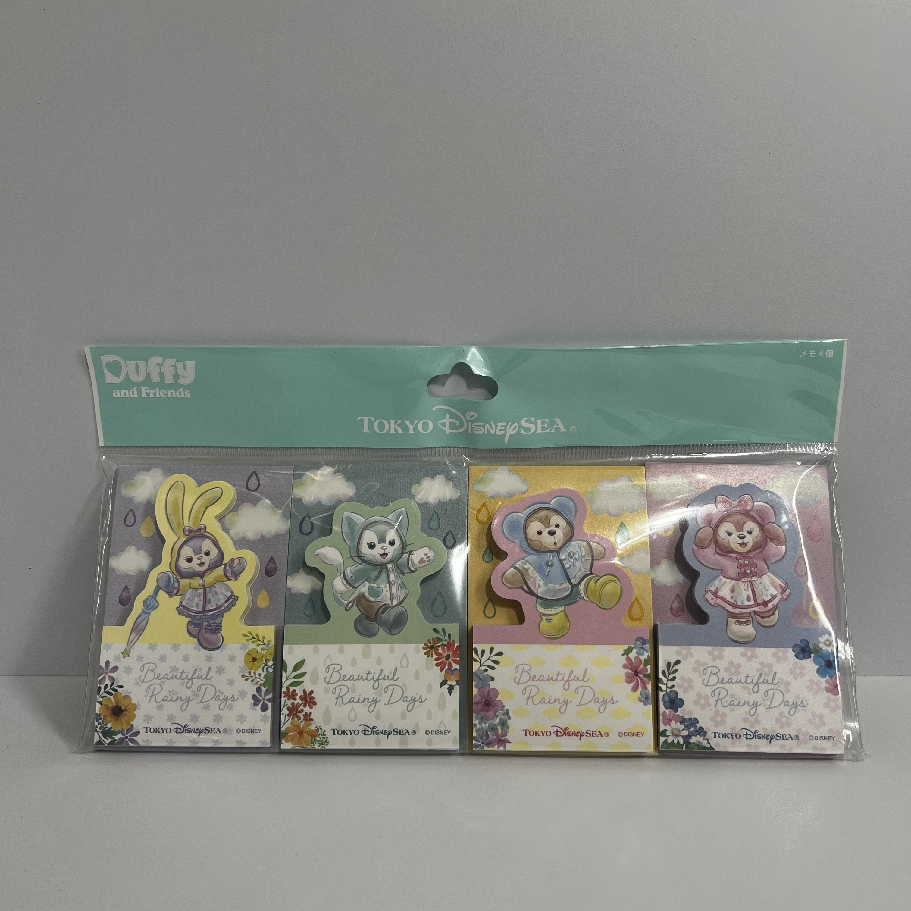 現貨 東迪限定 Duffy and Friends Rainy Day Memo pad set 
