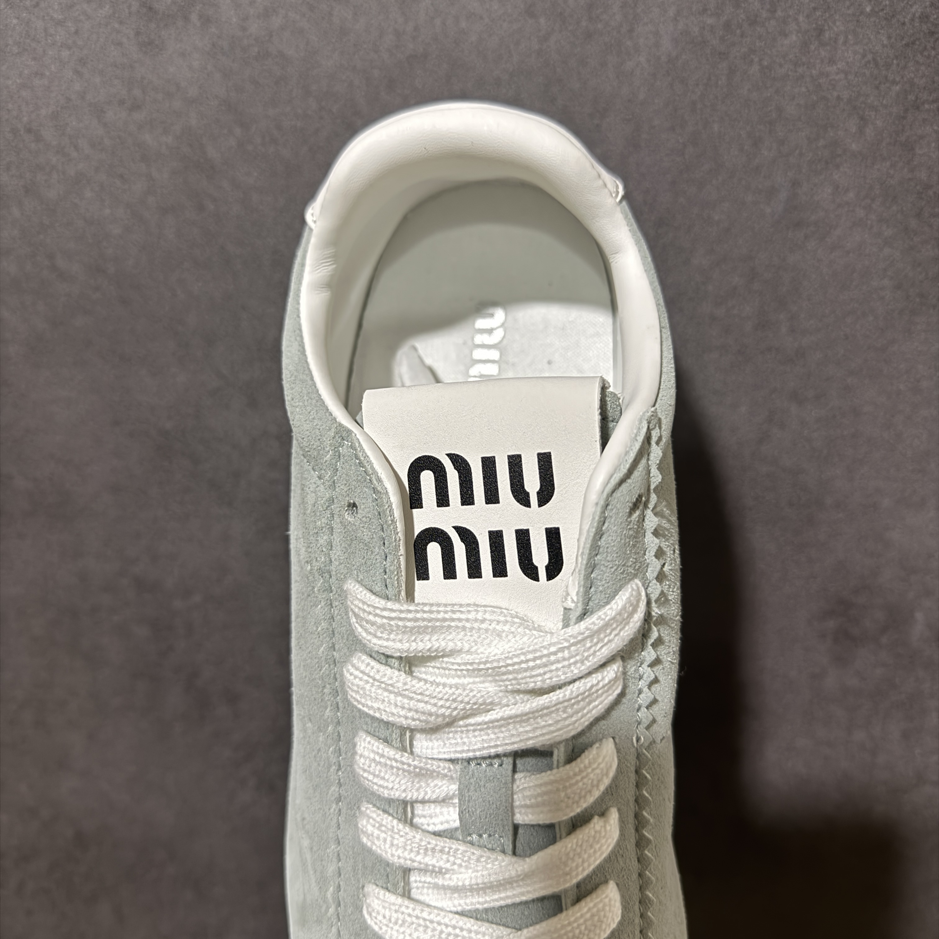 Miu Miu Plume Suede Sneaker