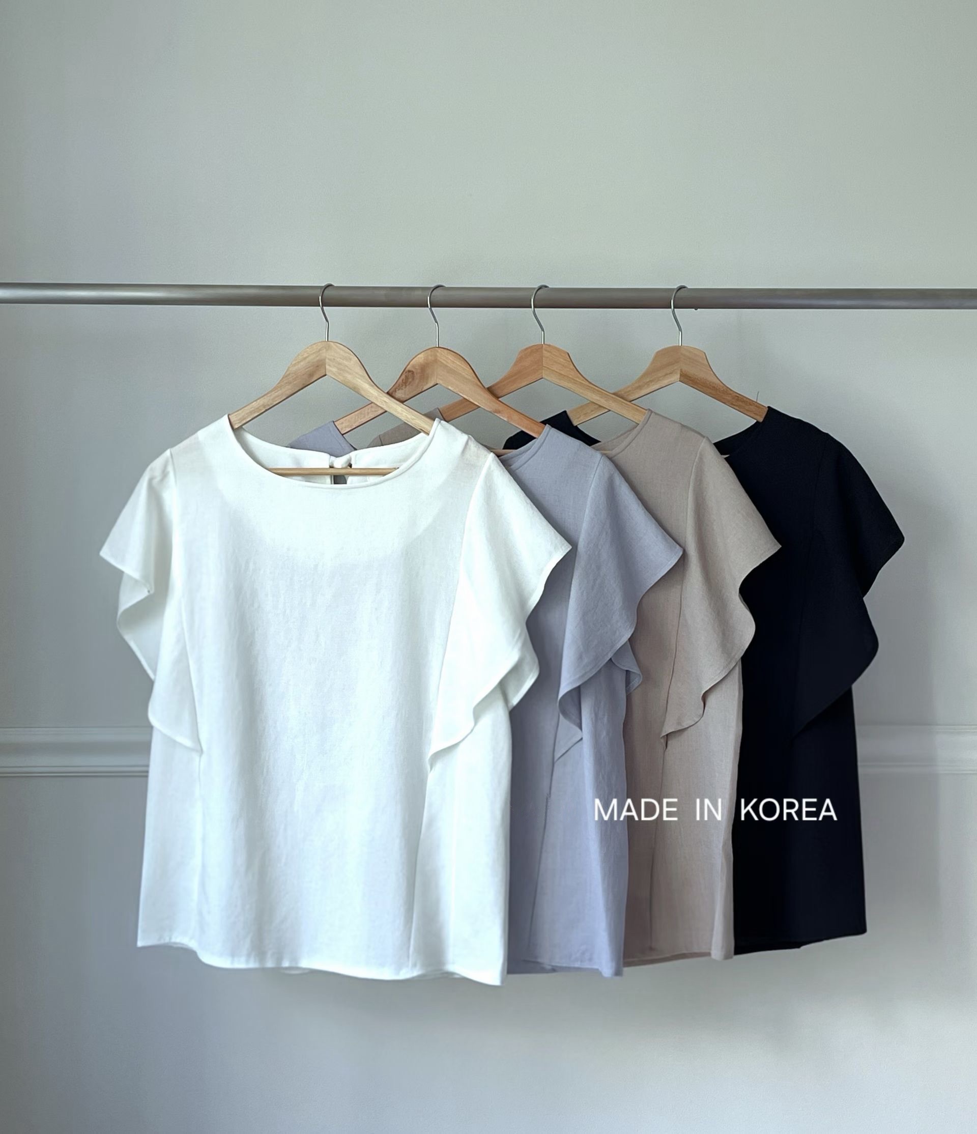 G6277 韓國🇰🇷ruffle後蝴蝶top