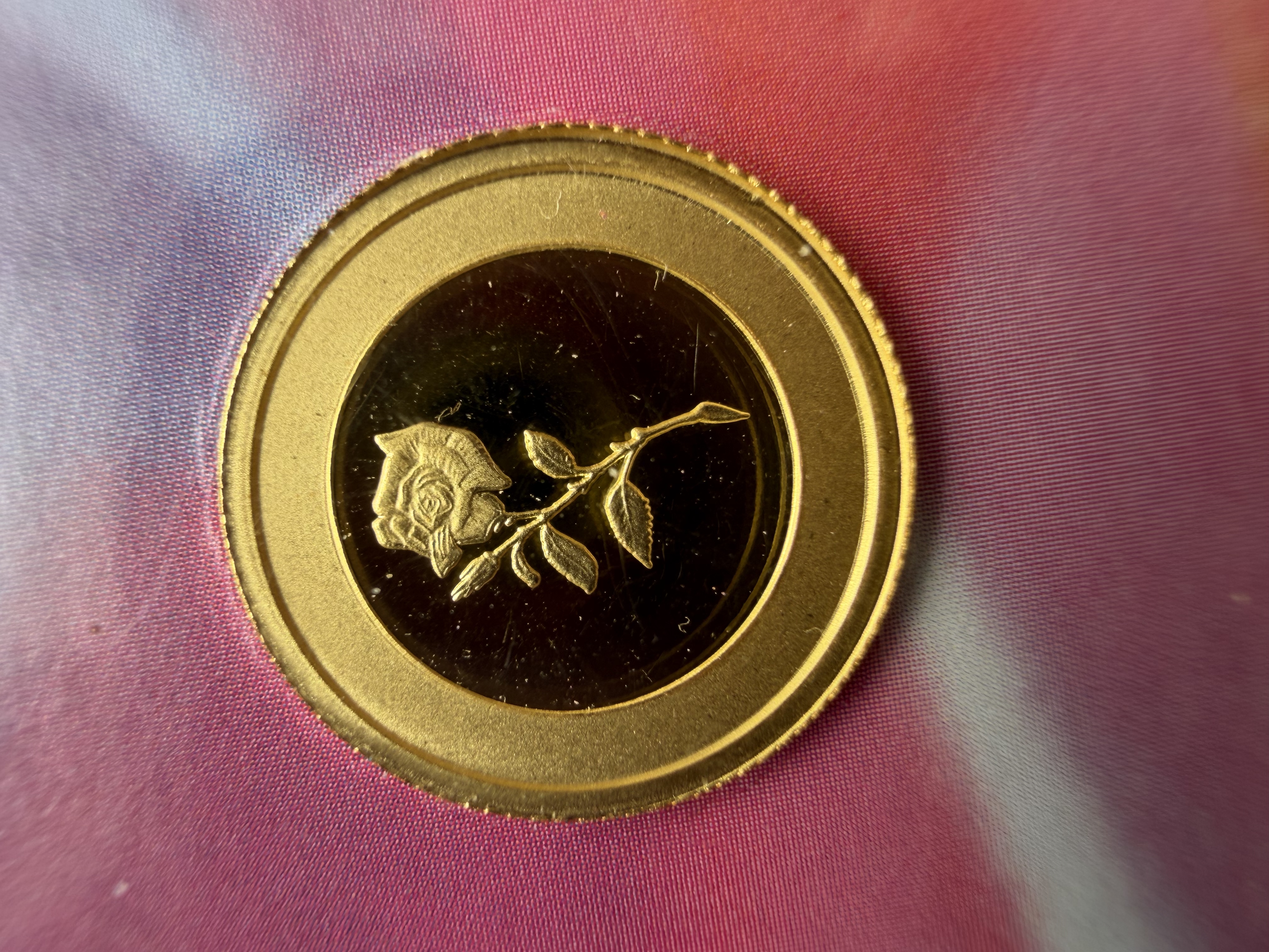 (SN:4947) VALCAMBI 🇨🇭RARE Rose 2.5g Swiss Gold Bar Emas 999.9 玫瑰