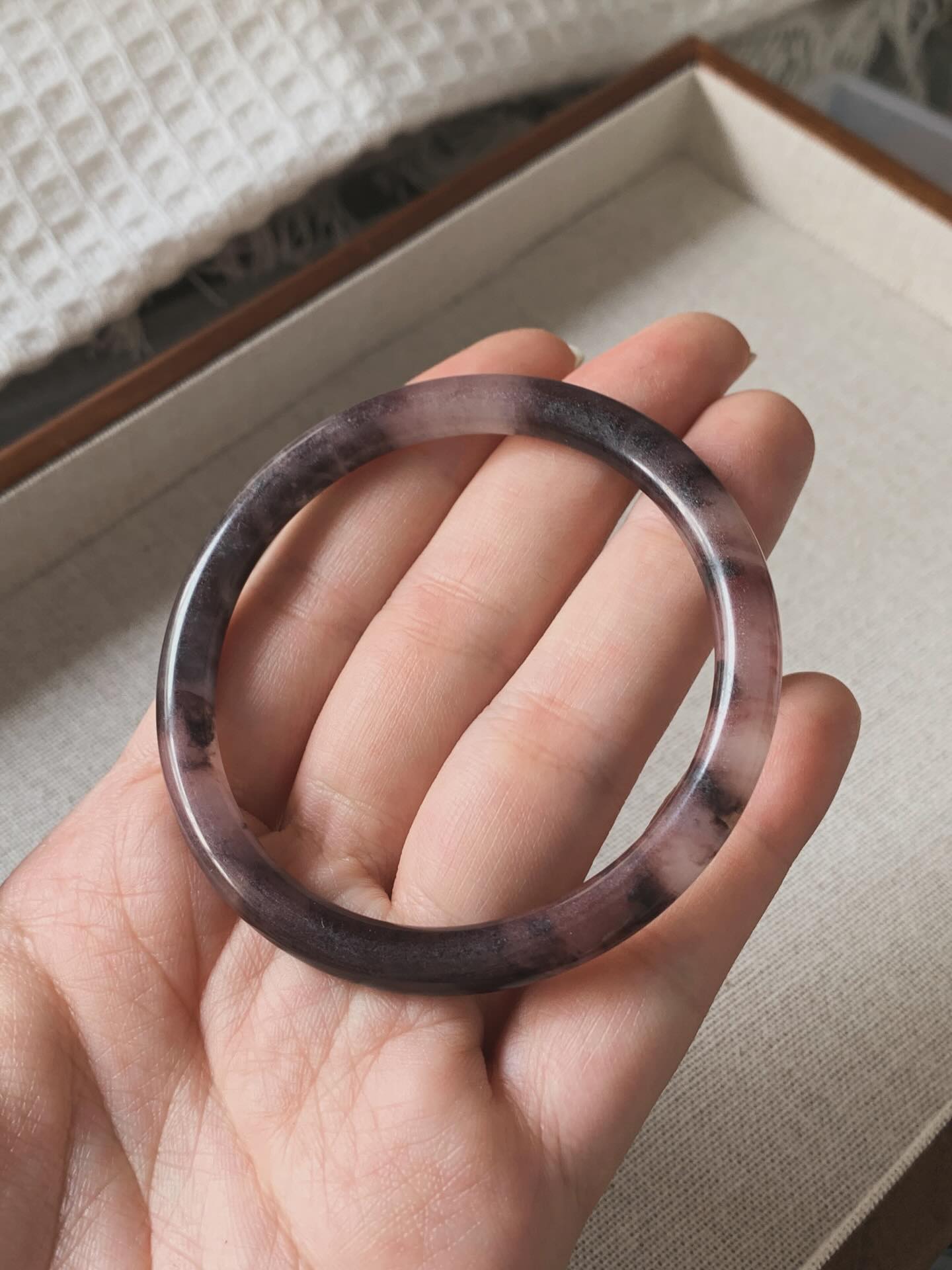 Jadeit Bangle 金丝玉紫罗兰手镯