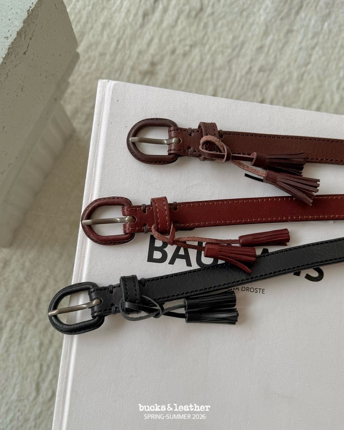 預訂_20mm Tassel Belt By Bucks & leather