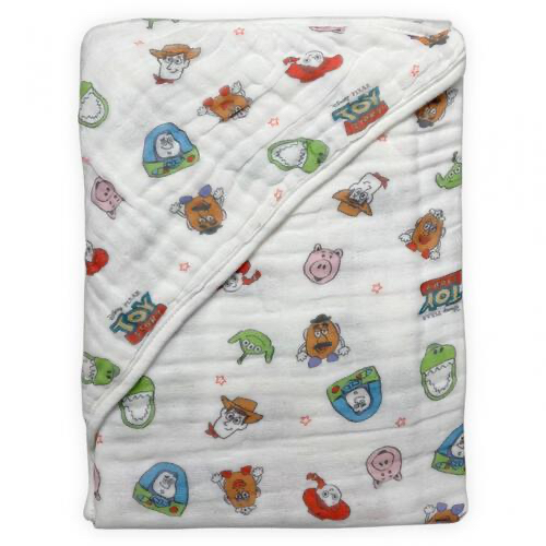 🇯🇵預訂 日本直送🇯🇵Toy Story人物滿印六層純棉紗包巾襁褓