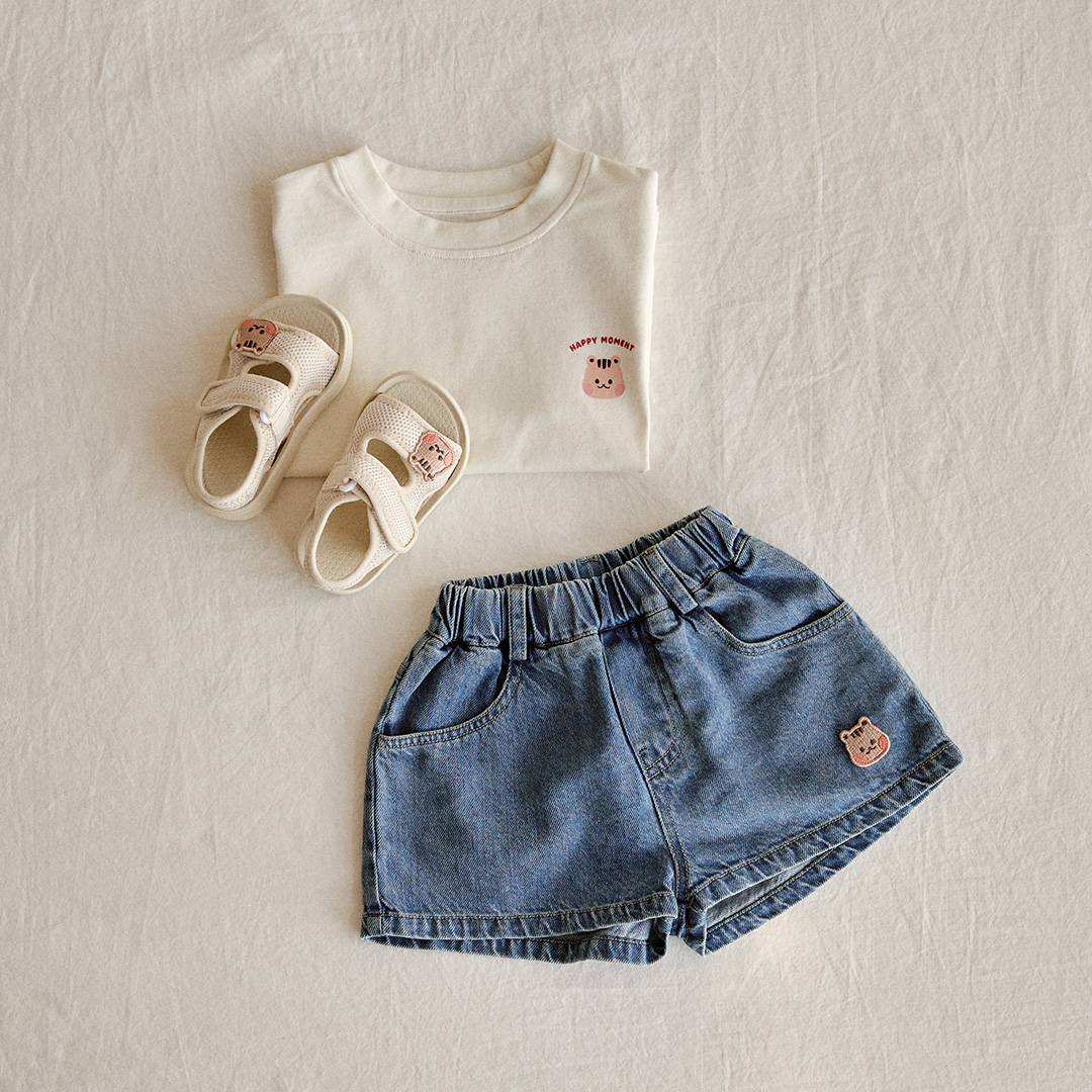 26S/S🌞DTD可愛松鼠日常牛仔短褲
