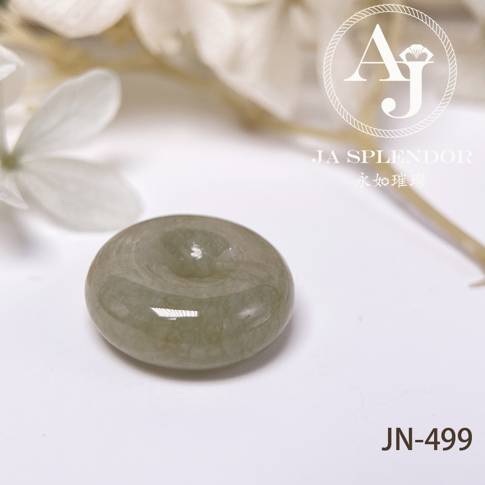 JN-486/487/499 天然翡翠A玉 冰潤大地黃小平安扣