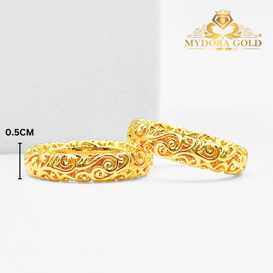 MYDORA Cincin Classic Pahat Jawa (5G) l EMAS 916/22K