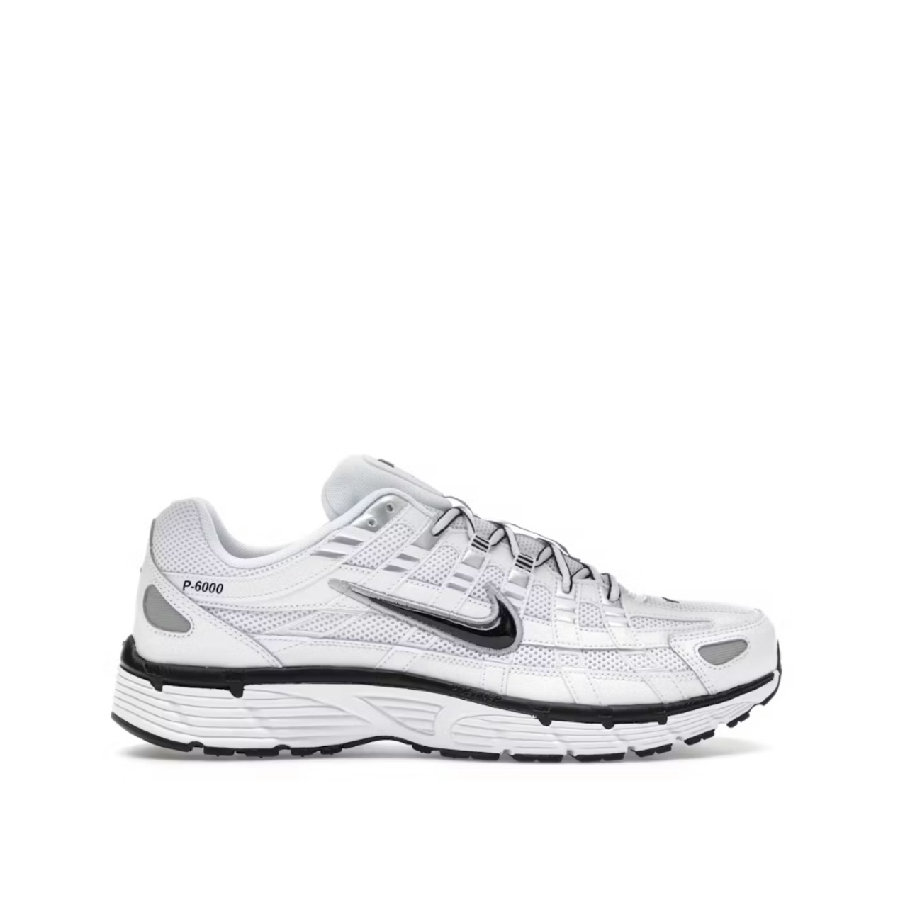 CD6404-107 Nike P-6000 White Metallic Silver Black CD6404-107