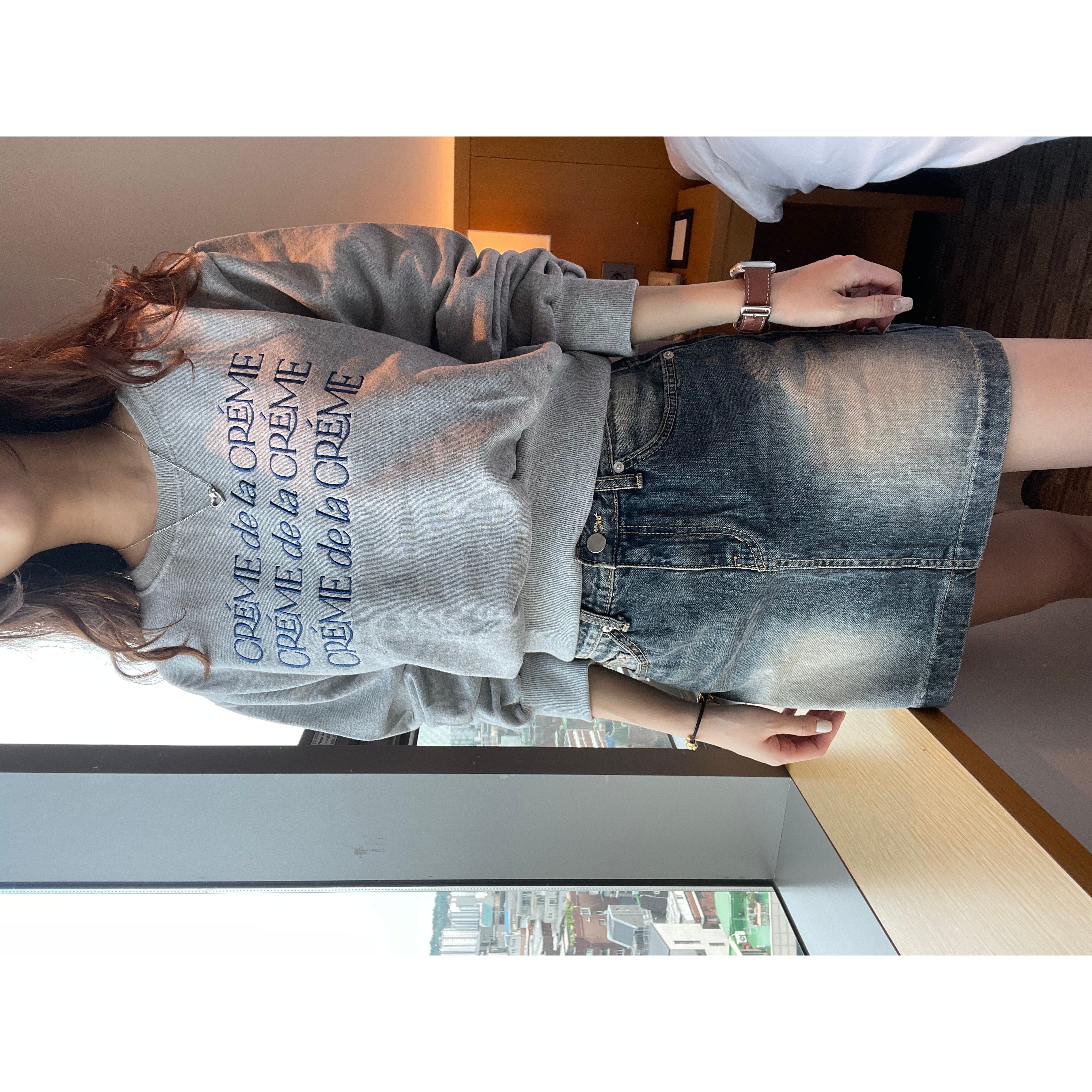 特價繡字拼色衛衣