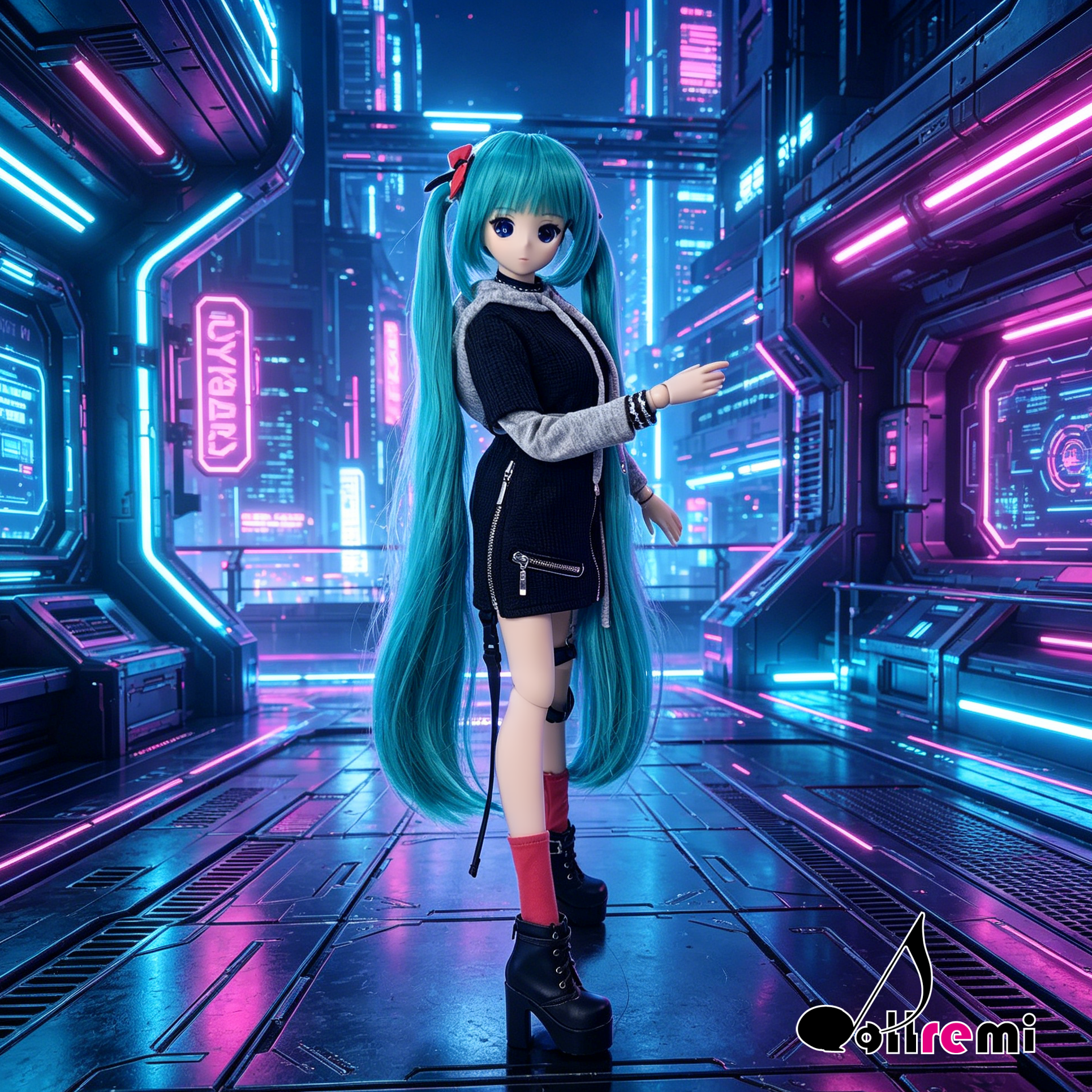 【dollremi】(DD0932) COS 初音未來 Hatsune Miku 朋克初音  Punk MIKU
