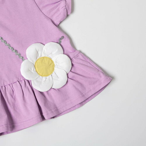 🆕【⭐訂購⭐】🌀 🇯🇵 日本直送 立體花朵🌼手袋剪裁 泡泡袖 上衣［2款選］ 🌀[ELDA-0084][260509]