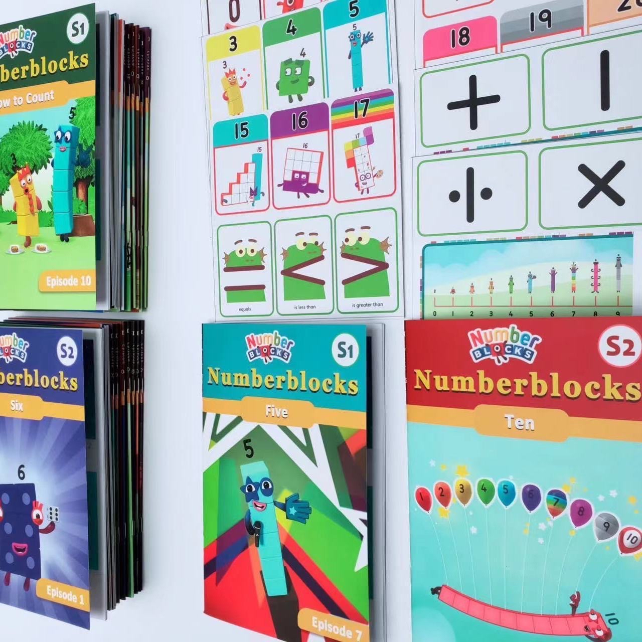 《Numberblocks 數字積木》點讀台詞書-第1季+第2季（共30本）/第三季
