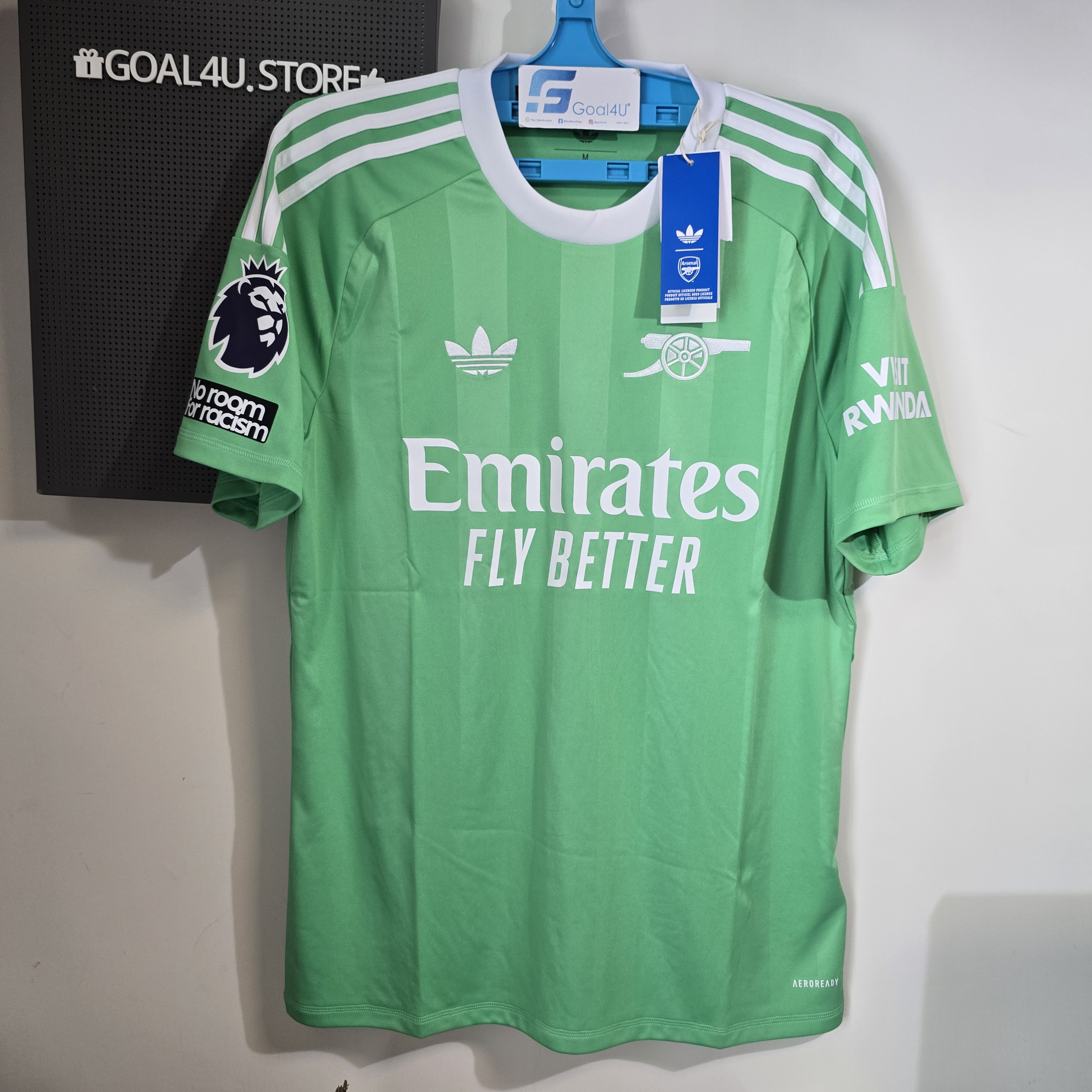 🏟️紀念 Highbury Adidas Arsenal 阿仙奴 2025-26 三客龍門球迷版球衣 (可加印字章) JI9560
