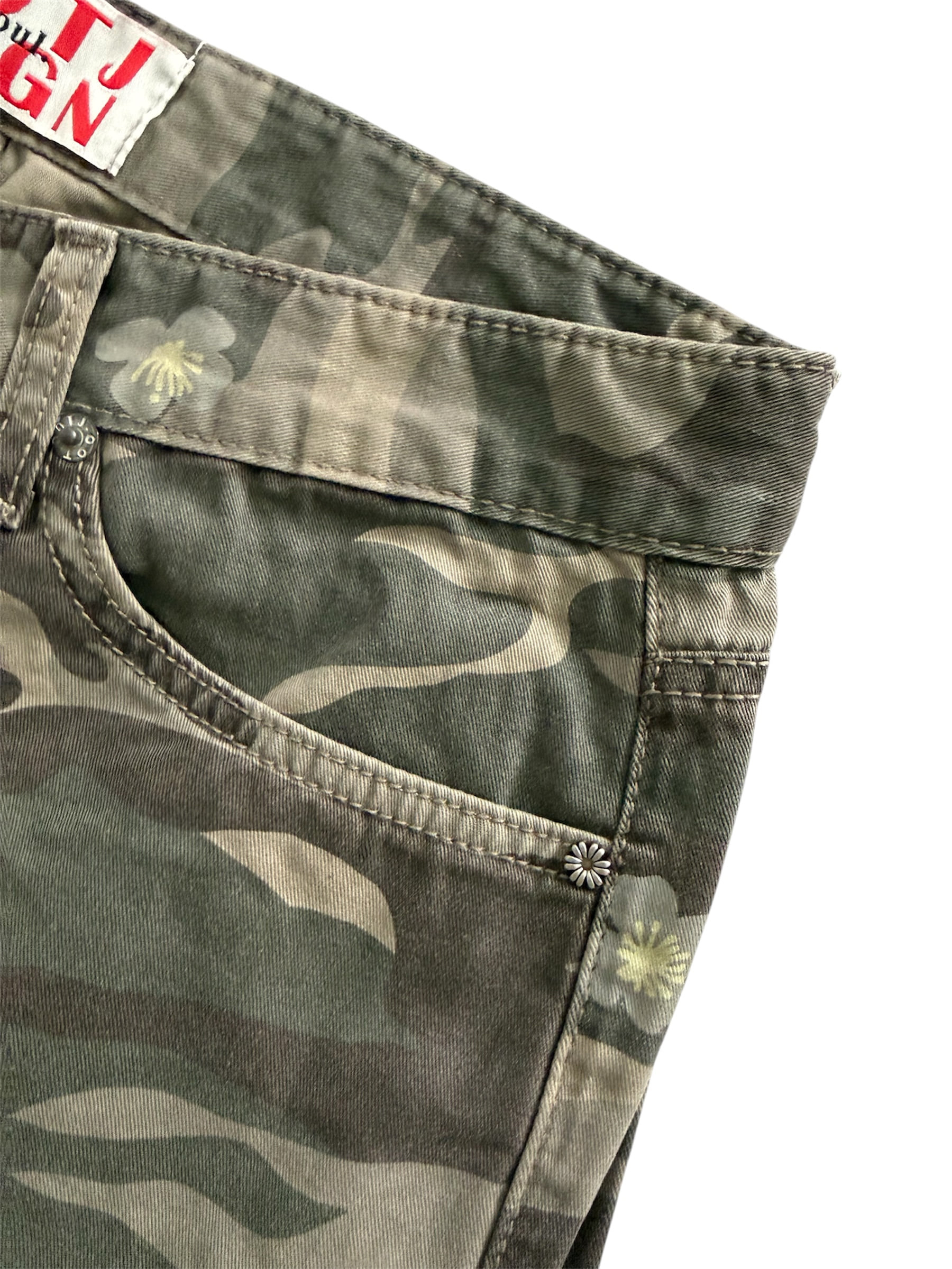 Floral Camo Wide Leg Pants