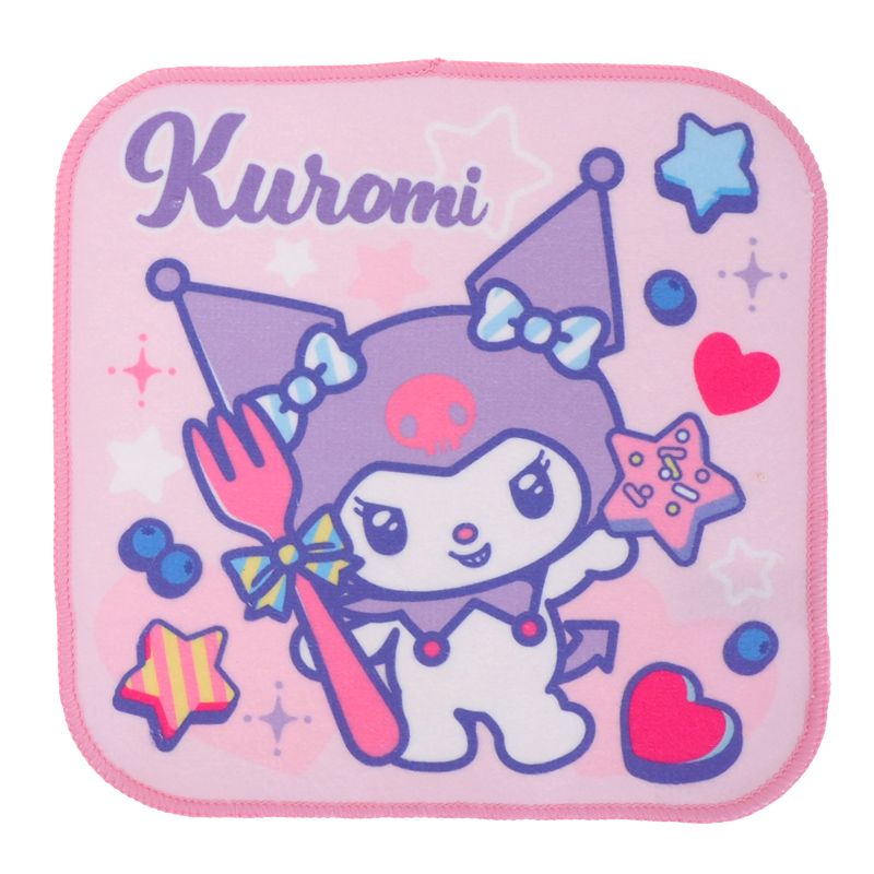 Kuromi Mini Towel Set (2 pcs./ packs) w/ Plastic Tube 迷你方巾(2條裝)連膠樽
