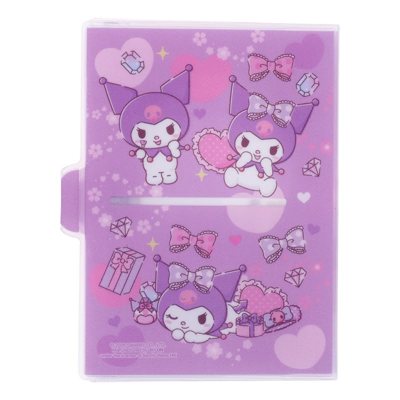 Kuromi PVC Passport Holder w/ Button PVC 面証件套 (閃紗料)