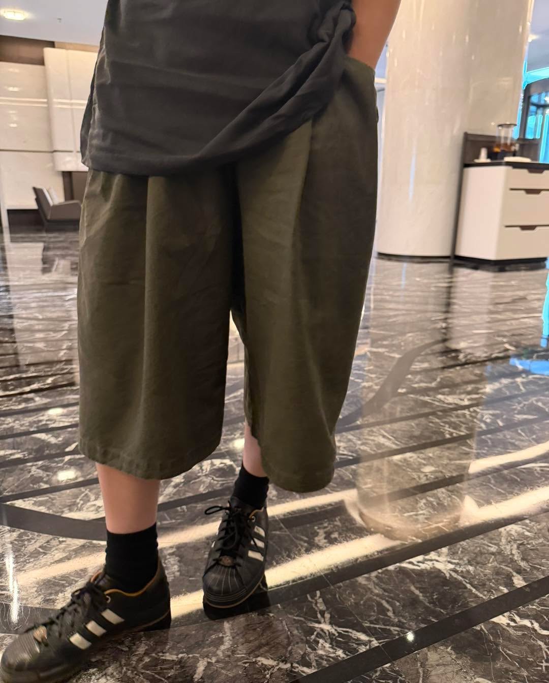 束繩休閒七分褲