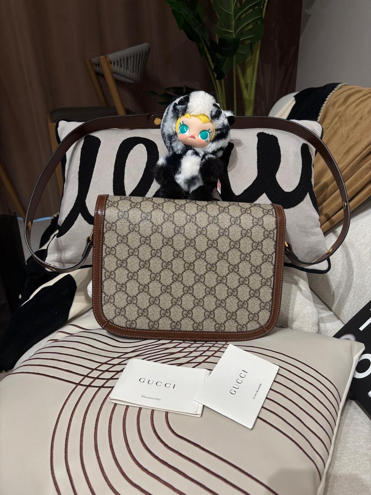 Gucci 1955 horsebit bag classic 100%Authentic,99%new  ✅booklet ✅Dust bag