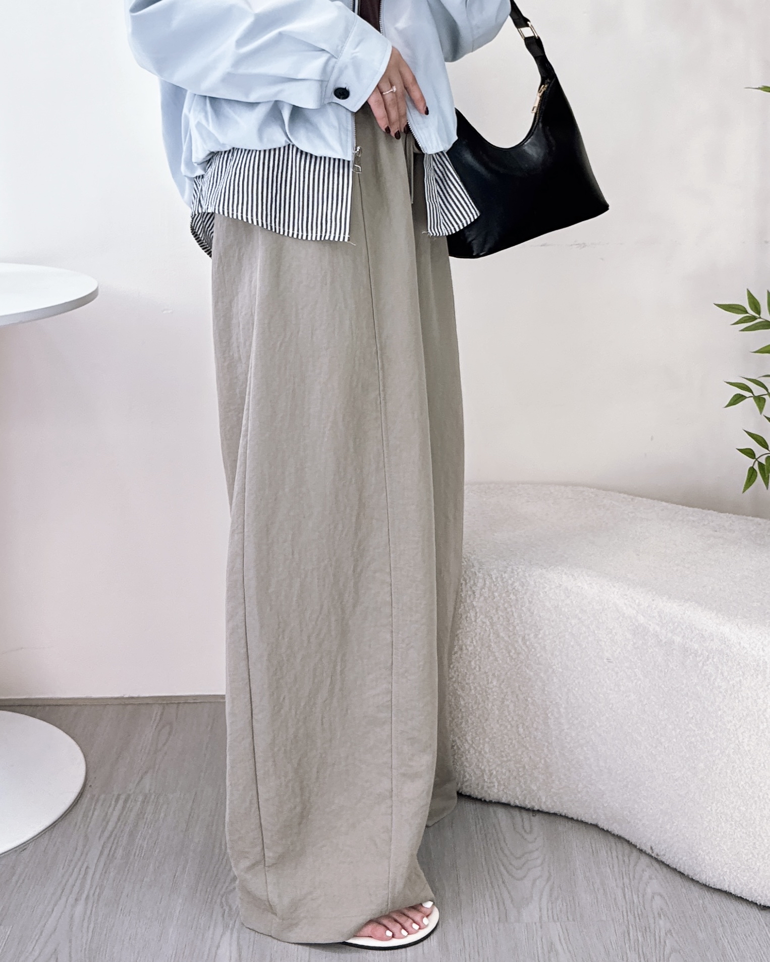 超舒服慵懶垂感滑嘟嘟麻棉闊褲 4色