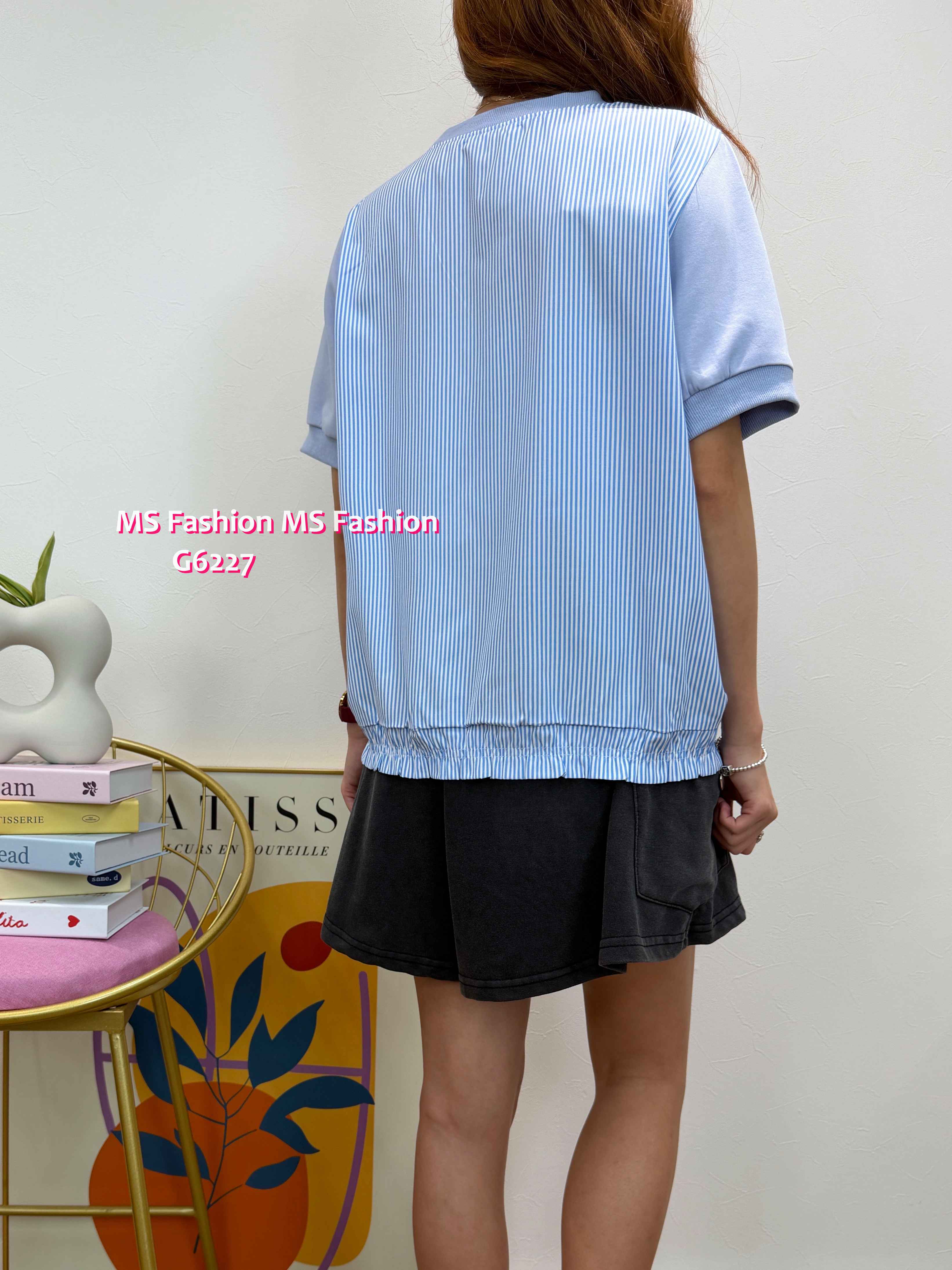 G6227 韓國🇰🇷PARIS字母print top