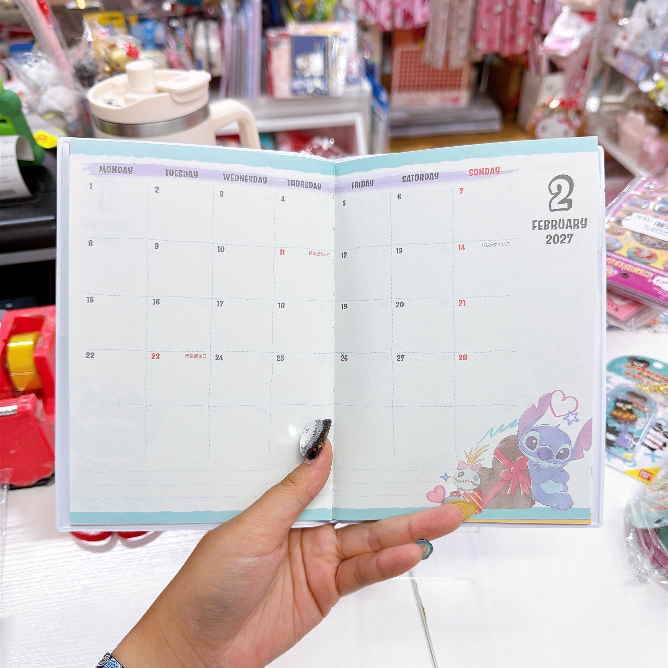 日本直送東京迪士尼史迪仔 chip and dale 鴨嘴獸2027年schedule book 