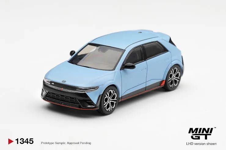 （預訂 Pre Order) MINI GT ( MGT01345-L ) Hyundai Ioniq 5 N Performance Blue Matt
