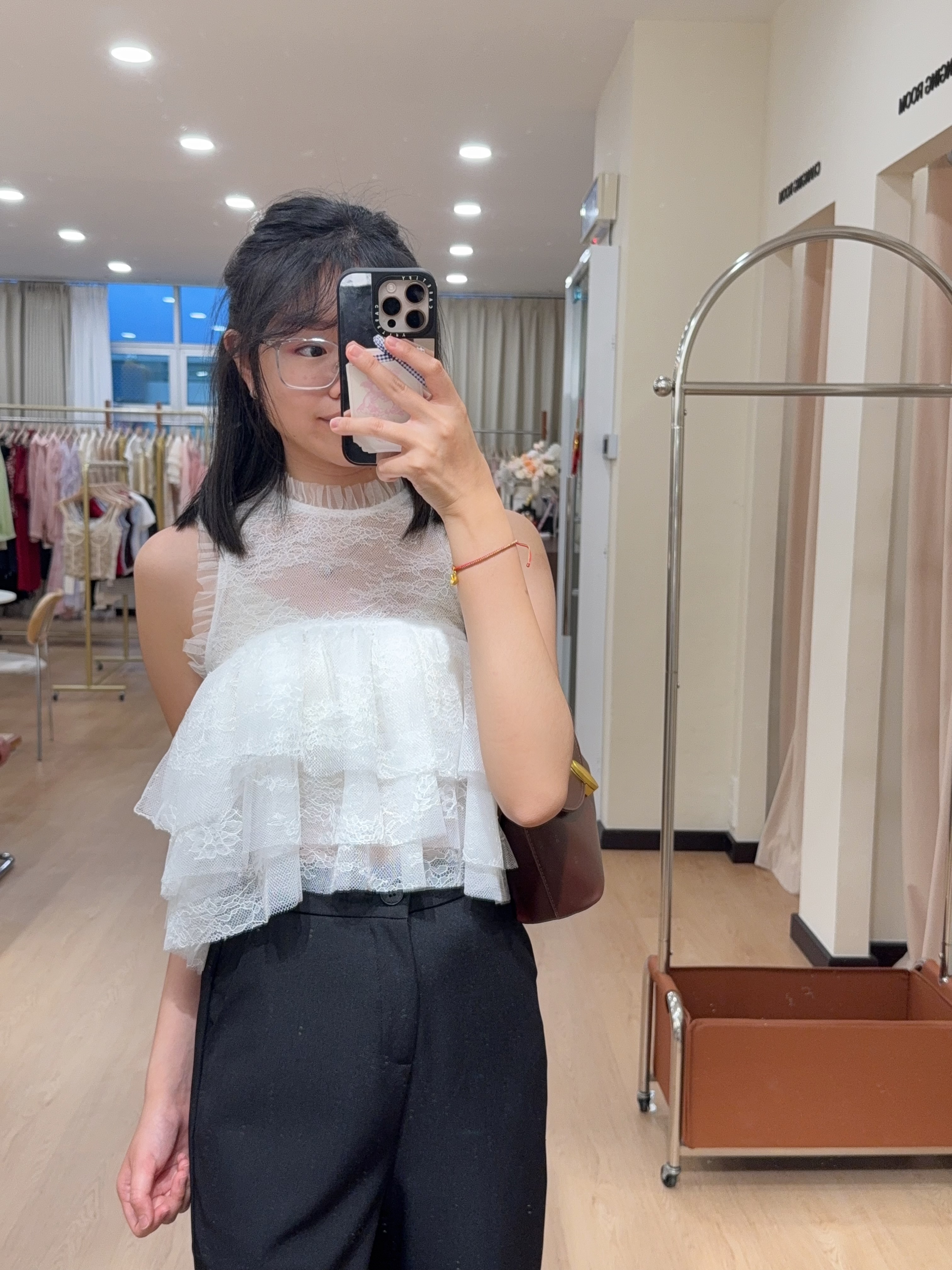 449无袖蕾丝上衣